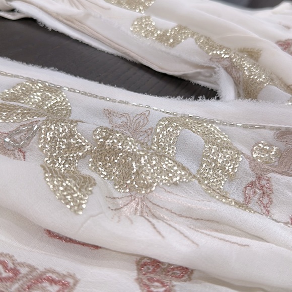 FREE PEOPLE SEQUINED EMBELLISHED TUNIC BLOUSE TOP SIZE M - Picture 7 of 9